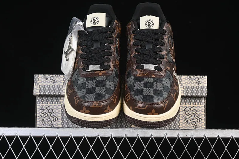 All categories Nk Air Force 1 Air Force series Nk Air Force 1 Low Air Force low top Nike Air Force 1'07 Low LV joint coffee gray Air Force 1 low top casual sneakers SC0601-563